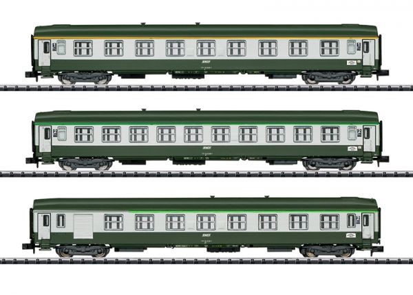 VOITURES SNCF UIC MINITRIX ECHELLE N 